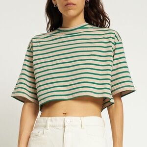 The Frankie Shop Karina Cropped T-Shirt